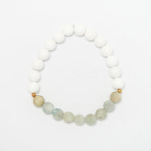 Load image into Gallery viewer, WHITE AGATE - AQUAMARINE