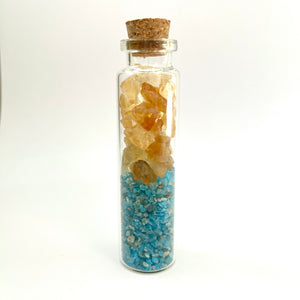 CITRINE - APATITE IN BOTTLE